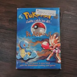 Pokemon Blackout Theme Deck 1999 English Cards Wizards of the Coast - Image 1