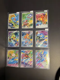 Pokemon First Partner Illustration Collection Series 1 Promo Set - 9 Cards - NM - Image 1