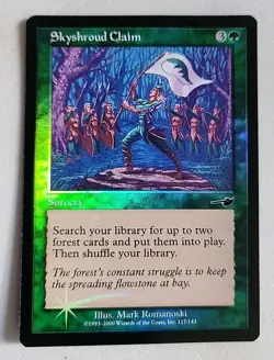 Foil Skyshroud Claim Nemesis Regular LP Lightly Played MTG - Image 1