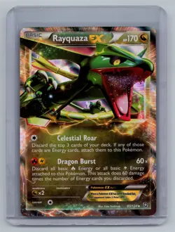 Rayquaza EX - 85/124 - Pokemon Dragons Exalted Black & White Ultra Rare Card LP - Image 1