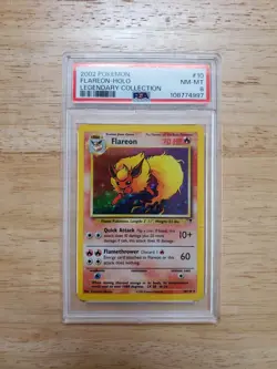 Pokemon PSA 8 NM-MINT 2002 Flareon Legendary Collection Holo Card - Image 1