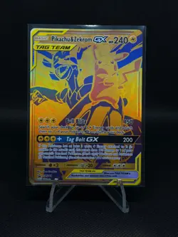 Pikachu & Zekrom GX SM248 Promo Tag Team Pokemon Card NM ⚡ - Image 1