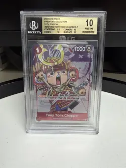 One Piece Tony Tony.Chopper ST01-006 Premium Collection 2022 BGS 10 Blocker Card - Image 1