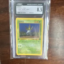 Pokemon Oddish 58/64 Jungle 1st Edition 1999 CGC 8.5 Vintage Card WOTC - Image 1