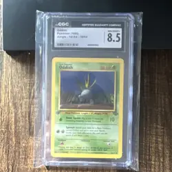 Pokemon Oddish 58/64 Jungle 1st Edition 1999 CGC 8.5 Vintage Card WOTC - Image 2
