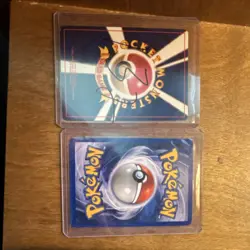 Pokemon Base Set Holo Hitmonchan & Kangaskhan Cards English/Japanese - Image 2