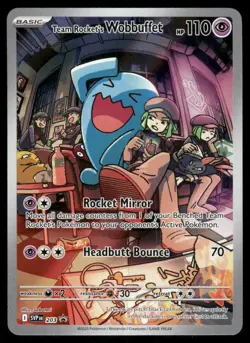 Pokemon Cards Team Rocket's Wobbuffet 203 Scarlet & Violet Promo NM *2 - Image 1