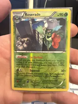 Pokemon 2012 Dragons Exalted 15/124 Roserade Reverse Holo Lightly Played Card - Image 1