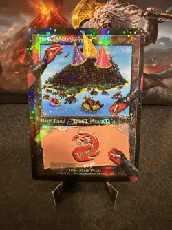 Mountain (IslandU) (7128) Secret Lair x Deadpool Drop (Pool Party Foil) - Mint - Image 1
