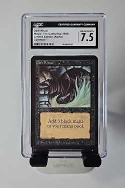 MTG Dark Ritual Alpha Regular BGS 7.5 NM+ LEA - Image 2