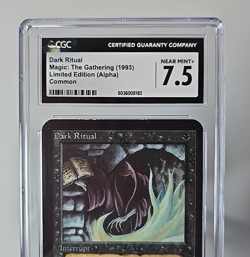 MTG Dark Ritual Alpha Regular BGS 7.5 NM+ LEA - Image 5