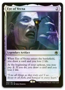Eye of Vecna #243 (Foil) (NM) Forgotten Realms AFR Magic MTG - Image 1