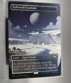 Hallowed Fountain MTG Unfinity (Borderless) (Galaxy Foil) NM/M - Image 2