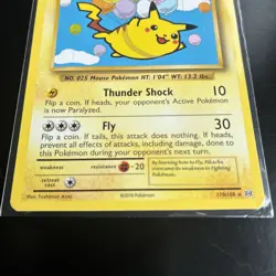 Pokemon TCG Flying Pikachu XY Evolutions Secret Rare 110/108 - Image 3