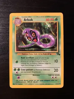 Carte Pokemon : Arbok 31/62 Fossile Edition 2 Wizards Francais - Image 1