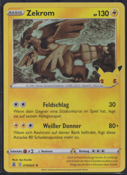 Zekrom 010/025 Holo Rare - Celebrations - DE - EX - Pokemon TCG - Image 1