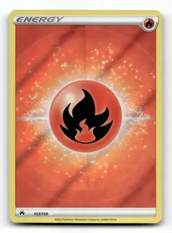 Fire Energy Textured 153/159 - Crown Zenith - Pokemon Card NM/M - Image 1
