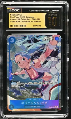 Nefeltari Vivi EB02-026 Japanese One Piece Anime 25th CGC 10 PRISTINE WAIFU - Image 1