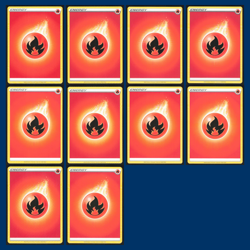 10x Fire Energy Lot Sword Shield Energy Pokemon Cards Set Builder - Image 1