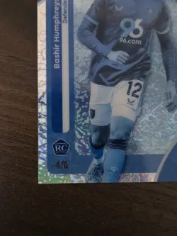 2025-26 Topps Chrome Premier League Bashir Humphreys Frozenfractor -4 RC Burnley - Image 3