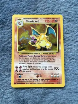Pokemon TCG Base Set Charizard 4/102 Holo - Image 5