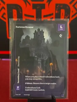 Wonders of the First - Fortress Orcscar 340/401 Secondary Land NM Unplayed - Image 1