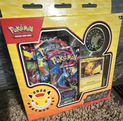 Pokemon Day 2026 Collection Box Pikachu Promo Card & 3 Booster Packs - Image 1