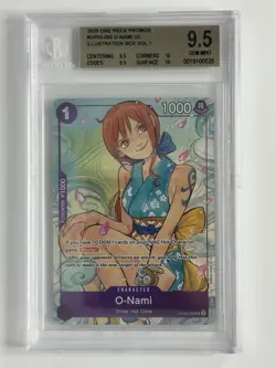 O-Nami (Illustration Box Vol.1) OP05-062 One Piece Promotion Card Beckett 9.5 - Image 1