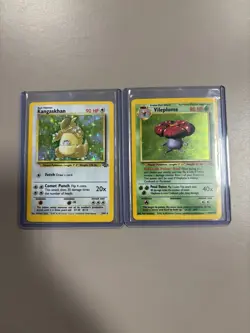 Pokemon Jungle Kangaskhan & Vileplume Holo & Regular Cards Lot 2 Nintendo 1999 - Image 1