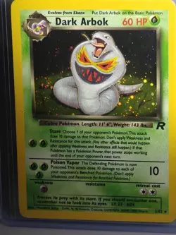 Dark Arbok Team Rocket 2/82 Holo Rare WotC 2000 Card Pokemon TCG LP - Image 1