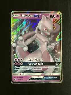 Mewtwo GX - 31/68 - Pokemon Hidden Fates Sun & Moon Ultra Rare Card LP - Image 1