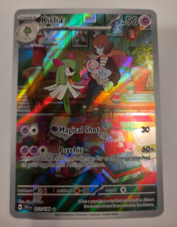 Kirlia 212/198 Illustration Rare Scarlet & Violet Base NM Pokemon Card SVI - Image 1