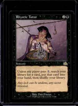 MTG Magic the Gathering Card - Rhystic Tutor - Prophecy - Rare LP - Image 1