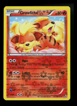 Growlithe RC4/RC25 Legendary Treasures 2013 Radiant Collection Pokemon Card TCG - Image 1