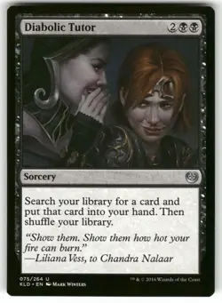 Diabolic Tutor 75 Uncommon Kaladesh Magic: The Gathering Near Mint - Image 1