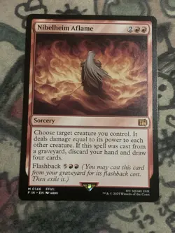 MTG Nibelheim Aflame Final Fantasy 146 Regular Mythic Magic The Gathering - Image 1