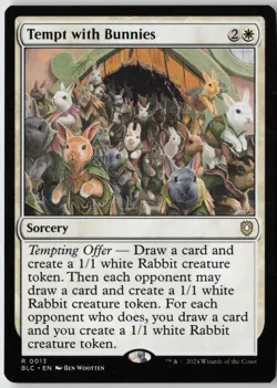 Tempt with Bunnies (13) - Normal - Commander: Bloomburrow (BLC) - NM - Image 1