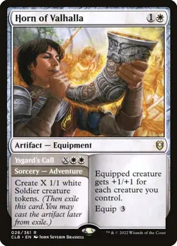 Horn of Valhalla 026/361 Rare Baldur's Gate Magic TCG Near Mint CLB MTG - Image 1