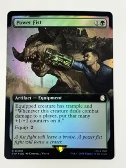 MTG Magic the Gathering Power Fist (81/1190) Fallout LP FOIL Free Shipping - Image 1
