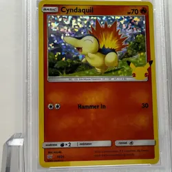 2021 POKEMON MCDONALD'S COLLECTION #10/25 CYNDAQUIL HOLO - PSA 9 MINT - Image 3