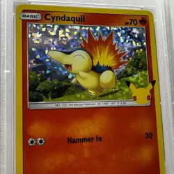 2021 POKEMON MCDONALD'S COLLECTION #10/25 CYNDAQUIL HOLO - PSA 9 MINT - Image 4