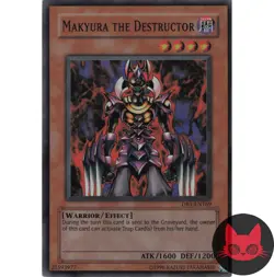Yugioh Makyura the Destructor DB1-EN169 Super Rare LP - Image 1