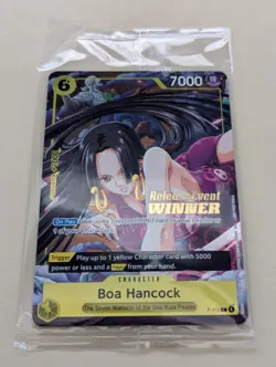 One Piece Boa Hancock Pre Release Event Winner P-115 Sealed Holo Stamp Op-15 - Image 1