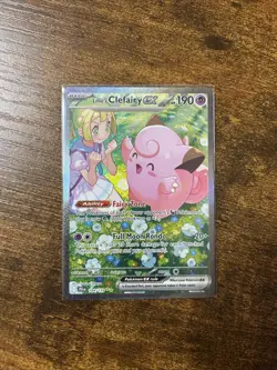 Pokemon Lillie's Clefairy EX Sir 184/159 English, Near Mint Condition - Image 1
