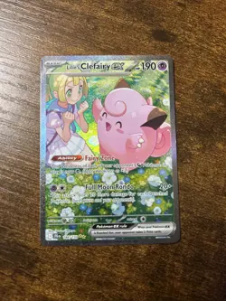 Pokemon Lillie's Clefairy EX Sir 184/159 English, Near Mint Condition - Image 3