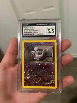 2003 POKEMON BEST OF GAME PROMO WINNER #8 ROCKET'S MEWTWO-REVERSE FOIL CGC 5.5 - Image 2