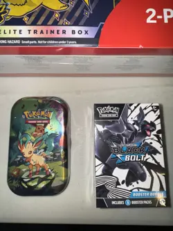 🔥Pokemon Surging Sparks Black Bolt Booster Victini Tin BUNDLE 2 ETB 2 BB🔥 - Image 3
