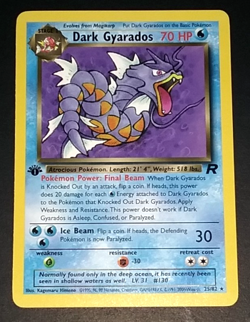 1ST EDITION POKEMON TEAM ROCKET DARK ALAKAZAM & DARK GYARADOS - NON HOLO - EX/NM - Image 4