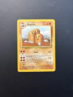 1999 Pokemon Classic - Base Set Dugtrio #19 - Image 1