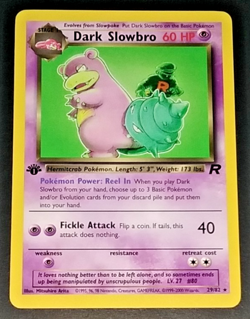 1ST EDITION POKEMON TEAM ROCKET DARK SLOWBRO DARK CHARMELEON CHARMANDER NON HOLO - Image 2